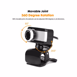 ENCORE EN-WB-183 webcam 0,3 MP 640 x 480 pixels USB 2.0 Noir, Argent - Vue supplémentaire 5