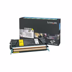 Lexmark C5220YS, 3000 pages, Jaune, 1 pièce(s)