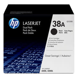 HP 38A 2-pack Black Original LaserJet Toner Cartridges Cartouche de toner 2 pièce(s) Noir