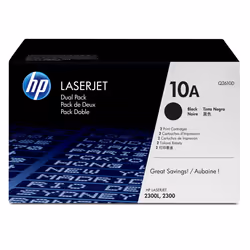 HP Q2610D, 6000 pages, Noir, 2 pièce(s)