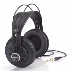 Samson SR850P, Avec fil, 10 - 30000 Hz, Écouteurs, Noir