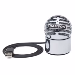 Samson Meteorite Argent Microphone de Laptop