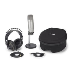 Samson C01U Pro Podcasting Pack Argent Microphone de studio