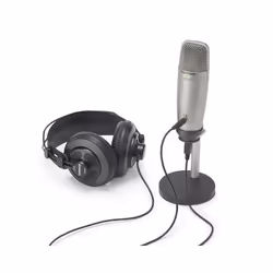 Samson C01U Pro Podcasting Pack Argent Microphone de studio