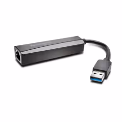 Kensington Adaptateur Ethernet USB-A UA0000E — Noir, Avec fil, USB, Ethernet, 5000 Mbit/s, Noir