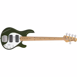 Sterling by Music Man StingRay Ray5HH, Guitare basse électrique, 4 cordes, Vert, Olive, Solide, Moyen