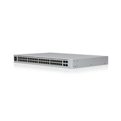 Ubiquiti UniFi USW-48-POE commutateur réseau Géré L2 Gigabit Ethernet (10/100/1000) Connexion Ethernet, supportant l'alimentation via ce port (PoE) 1U Acier inoxydable