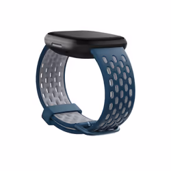 Fitbit FB174SBNVGYS, Bande, Smartwatch, Bleu, Gris, Fitbit, Sense, Versa 3, Aluminium, Silicone