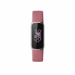 Fitbit Luxe AMOLED Bracelet connecté Rose, Platine