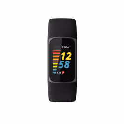 Fitbit Charge 5 AMOLED Bracelet connecté Noir, Graphite - Vue supplémentaire 2