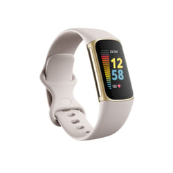 Fitbit Charge 5 AMOLED Bracelet connecté Or, Blanc