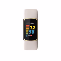 Fitbit Charge 5 AMOLED Bracelet connecté Or, Blanc