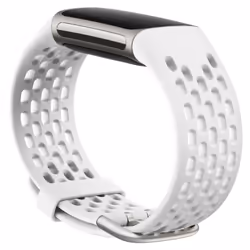 Fitbit Charge 5, Sport Band Frost White (S) Bande Blanc Silicone