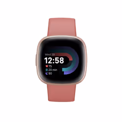 Fitbit Versa 4 Numérique Écran tactile Rose GPS (satellite)