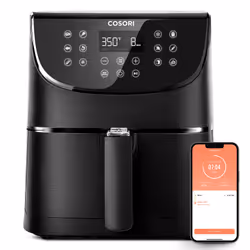 Cosori Smart Chef Edition Unique 5,5 L Autonome 1700 W Friteuse d’air chaud Noir