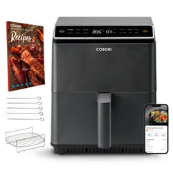 Cosori Dual Blaze Unique 6,4 L Autonome 1750 W Friteuse d’air chaud Noir