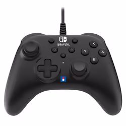 Hori HORIPAD Turbo, Manette de jeu, Nintendo Switch, Croix directionnelle, Bouton d'accueil, Touche Turbo, Avec fil, Noir, 3  ...