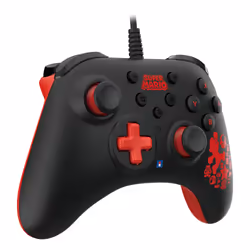 Hori HORIPAD Turbo Mario Noir, Rouge Manette de jeu Nintendo Switch