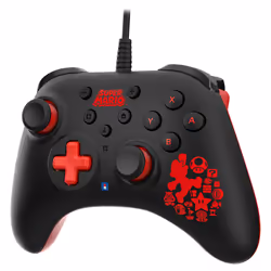 Hori HORIPAD Turbo Mario Noir, Rouge Manette de jeu Nintendo Switch