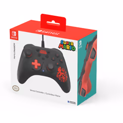Hori HORIPAD Turbo Mario Noir, Rouge Manette de jeu Nintendo Switch - Vue supplémentaire 6