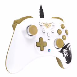 Hori HORIPAD Turbo Zelda Or, Blanc Manette de jeu Nintendo Switch