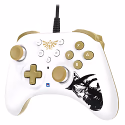 Hori HORIPAD Turbo Zelda Or, Blanc Manette de jeu Nintendo Switch