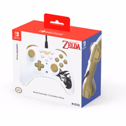 Hori HORIPAD Turbo Zelda Or, Blanc Manette de jeu Nintendo Switch - Vue supplémentaire 5