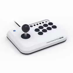 Hori Fighting Stick Mini, Manche à air, PC, PlayStation 4, PlayStation 5, Touche Turbo, Avec fil, USB, Blanc, Noir
