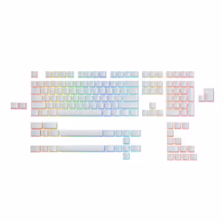 Glorious PC Gaming Race Aura V2, Capuchon de clavier, Polybutylene terephthalate (PBT), Blanc
