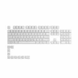 Glorious PC Gaming Race GPBT, Capuchon de clavier, Polybutylene terephthalate (PBT), Blanc