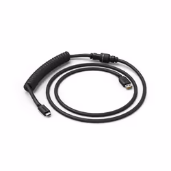 Glorious PC Gaming Race Coiled, Noir, 1,37 m, Glorious PC Gaming Race, 1 pièce(s), Tressé, USB Type-A, USB Type-C