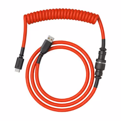 Glorious PC Gaming Race Coiled Rouge 1,37 m USB Type-A, USB Type-C