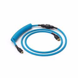 Glorious PC Gaming Race Coiled, Bleu, 1,37 m, Glorious PC Gaming Race, 1 pièce(s), Tressé, USB Type-A, USB Type-C