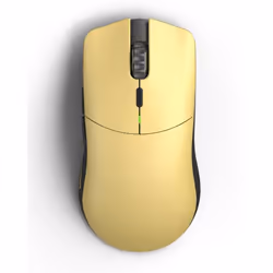 Glorious PC Gaming Race Model O PRO, Droitier, Optique, RF sans fil, 19000 DPI, 1 ms, Jaune