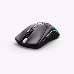 Glorious PC Gaming Race O 2, Droitier, Laser, RF Wireless + USB Type-C, 26000 DPI, 1 ms, Noir
