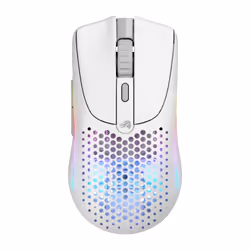 Glorious Gaming Model O 2 Mini Wireless, Droitier, Optique, RF sans fil + Bluetooth, 26000 DPI, Blanc