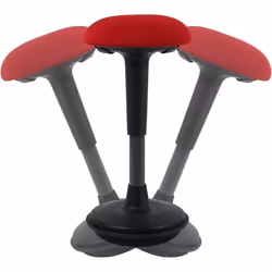 FLEXISPOT Tabouret Pivotant Chaise Ergonomique Réglable Capacité de Charge : 180kg BH4RCoussin Rouge+Pied Noir
