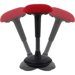 FLEXISPOT Tabouret Pivotant Chaise Ergonomique Réglable Capacité de Charge : 180kg BH4RCoussin Rouge+Pied Noir