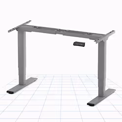 FLEXISPOT EC5 Bureau Assis Debout Électrique à 3 Colonnes 2 Moteurs Cadre de Bureau Debout Réglable en Hauteur Charge 160kg G ...