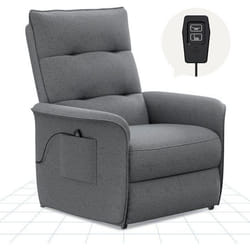 FLEXISPOT Fauteuil de Relaxation Fauteuil Inclinable avec Dossier Réglable 105°-155° Fauteuil TV Électrique  Gris Foncé