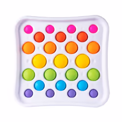 Fat Brain Toy Co. Dimpl Pops Deluxe, Bracelet magique, 3 an(s), Plastique, Silicone, Multicolore, Blanc, 1 pièce(s)