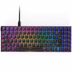NZXT Function 2 MiniTKL, Avec fil, USB, Interrupteur à clé optique, QWERTY, LED RGB, Noir