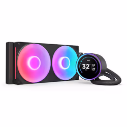 NZXT Kraken Elite 280 RGB, Refroidisseur de liquide tout-en-un, 14 cm, 98,61 cfm, Noir