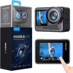 Caméra Sport - AKASO - Brave 8 Lite - 4K 60FPS - 20MP - Étanche jusquà 10m