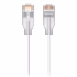 Ubiquiti UACC-Cable-Patch-EL-3M-W, 3 m, Cat6, RJ-45, RJ-45, Translucide, Blanc