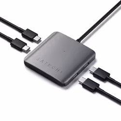Satechi ST-UC4PHM hub & concentrateur USB 3.2 Gen 1 (3.1 Gen 1) Type-C 5000 Mbit/s Gris
