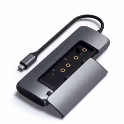 Satechi ST-UCHSEM station d'accueil Avec fil USB 3.2 Gen 2 (3.1 Gen 2) Type-A Gris