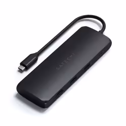 Satechi ST-UCHSEK, Avec fil, USB 3.2 Gen 2 (3.1 Gen 2) Type-A, 100 W, Noir, SATA, M.2