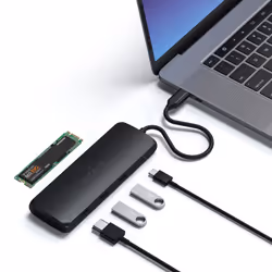 Satechi ST-UCHSEK station d'accueil Avec fil USB 3.2 Gen 2 (3.1 Gen 2) Type-A Noir - Vue supplémentaire 4