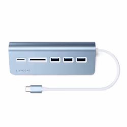 Satechi ST-TCHCRB Avec fil USB 3.2 Gen 1 (3.1 Gen 1) Type-C Bleu